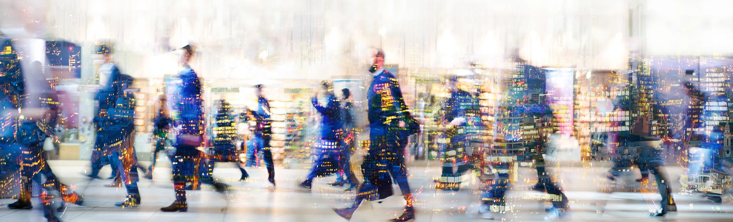 Busy business people